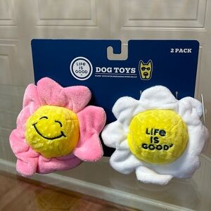 Brand New Life Is Good Dog Toy Clinkers And With Squeaker 6"